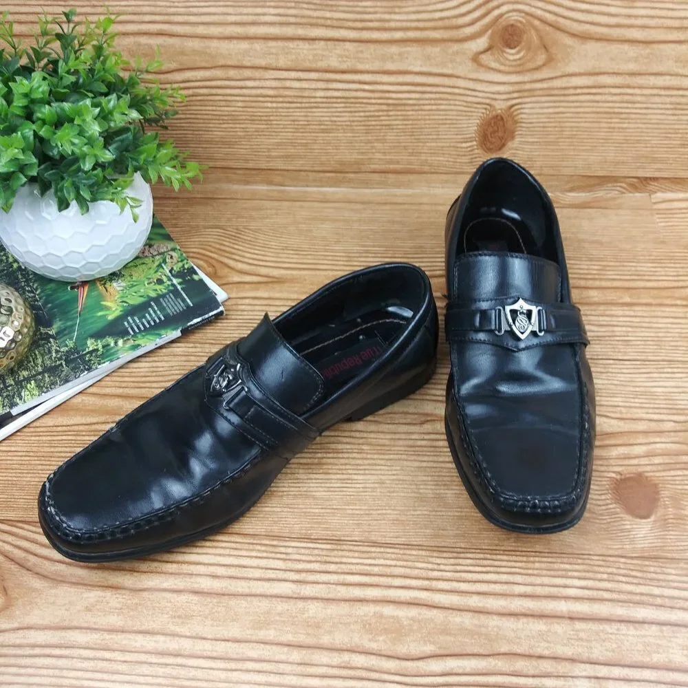 TRUE REPUBLIC black dress shoes for men size 10